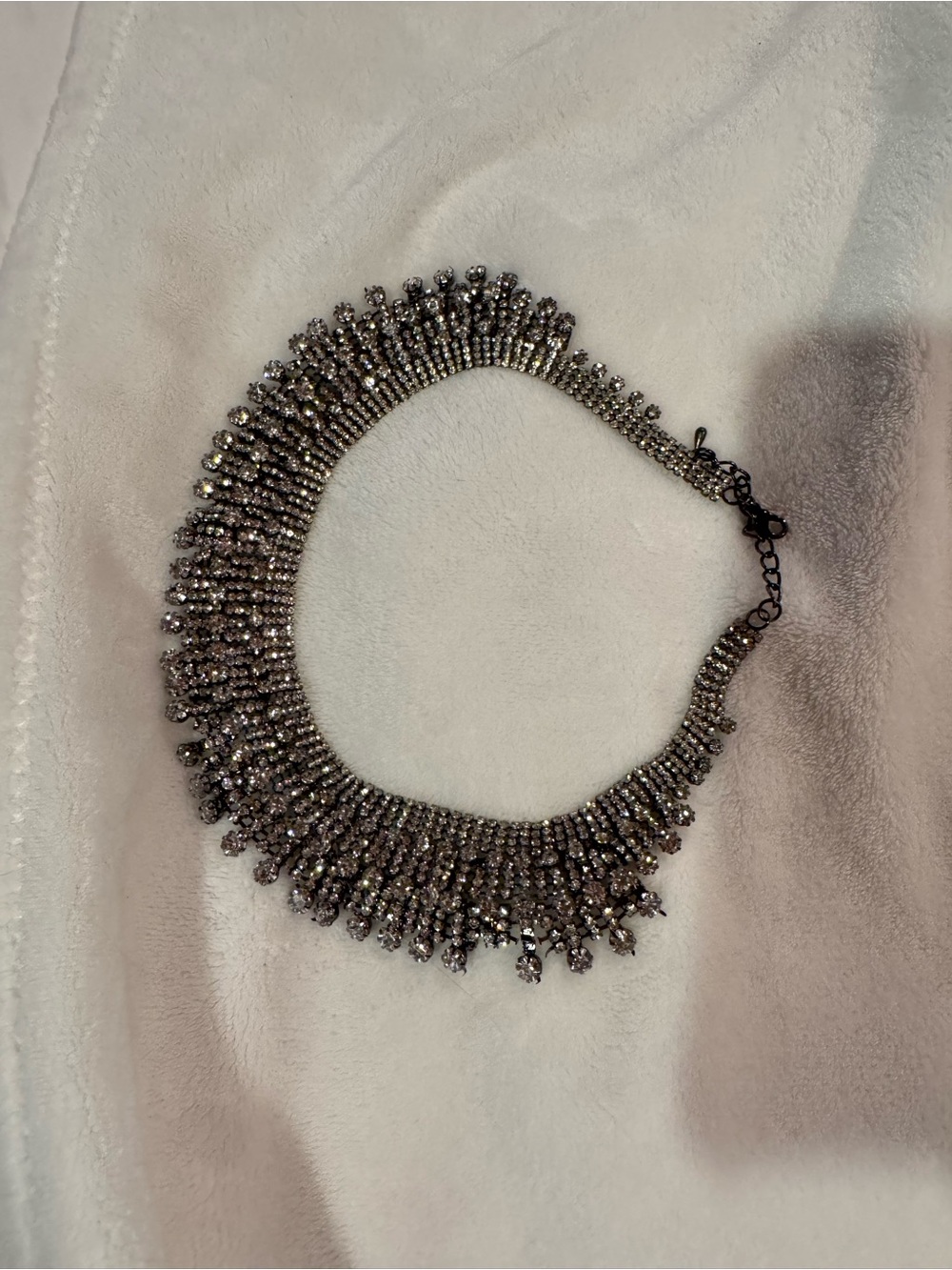 12th Tribe Crystal Rhinestone Bib Necklace